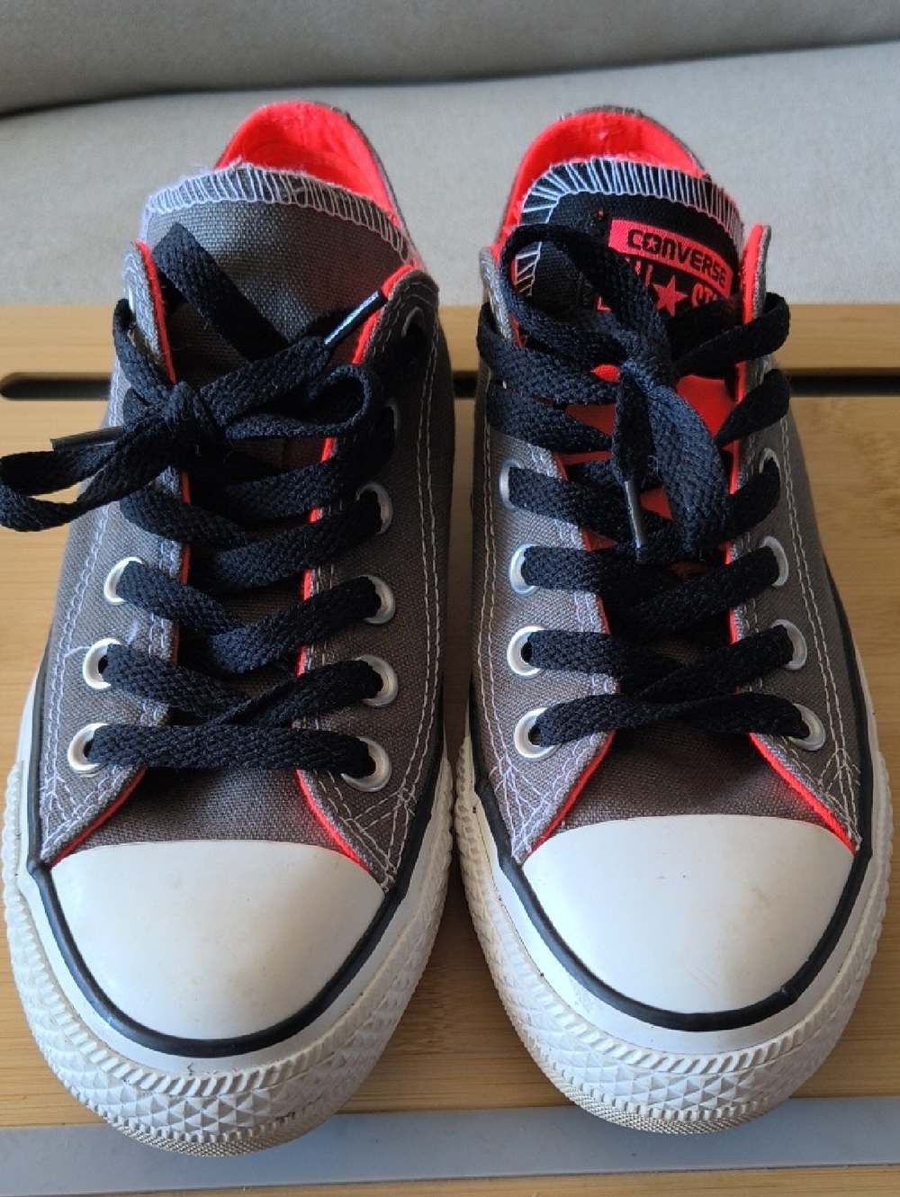 Grey Converse Sneakers 4.5M / 6.5 W. 100% For Charity